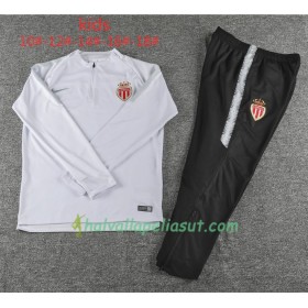 AS Monaco Lasten Training Huppari Suits Valkoinen 2018-2019